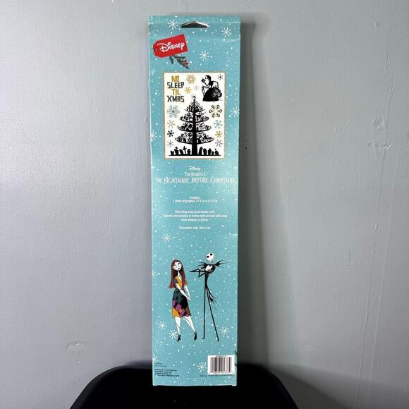 Disney The Nightmare Before Christmas No Sleep Til Xmas Window Clings 1 Sheet - Picture 5 of 12